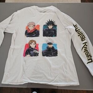 Jujutsu Kaisen Group Adult Men Long Sleeve Shirt Size Large